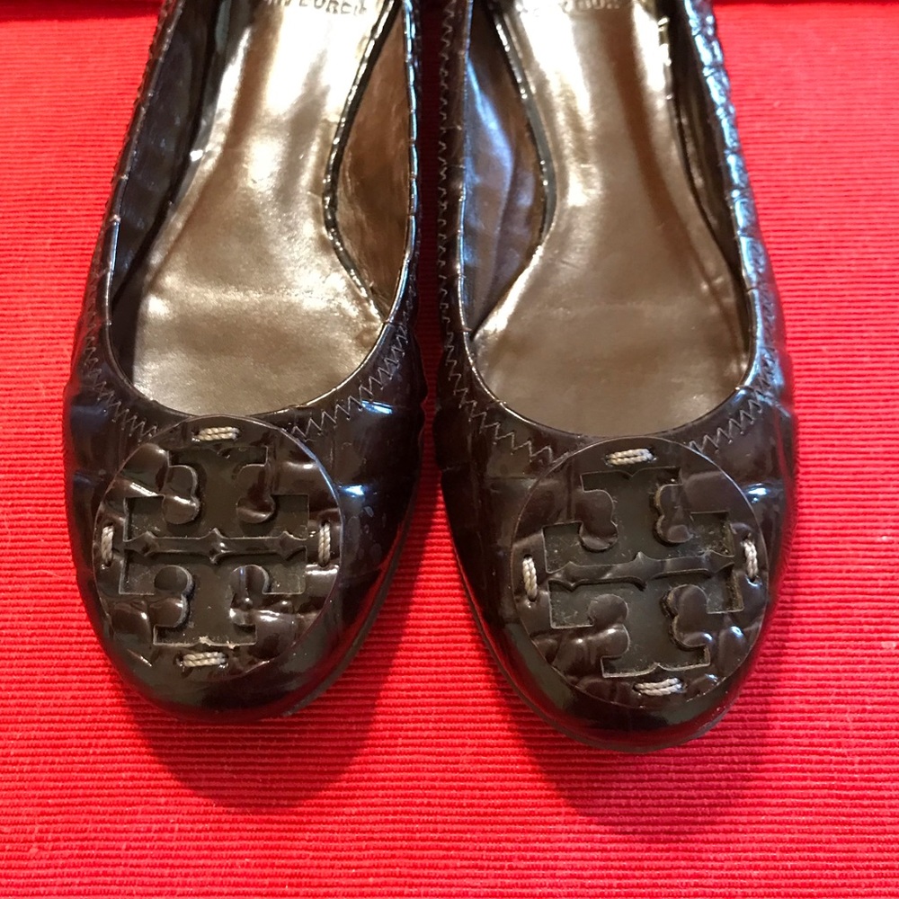 Tory Burch Reva Croc Ballet Flats